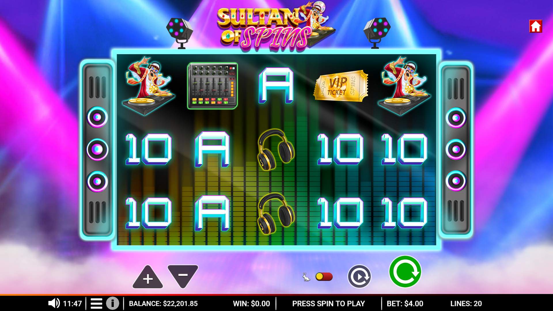 Sultan Of Spins (Crucible) Game