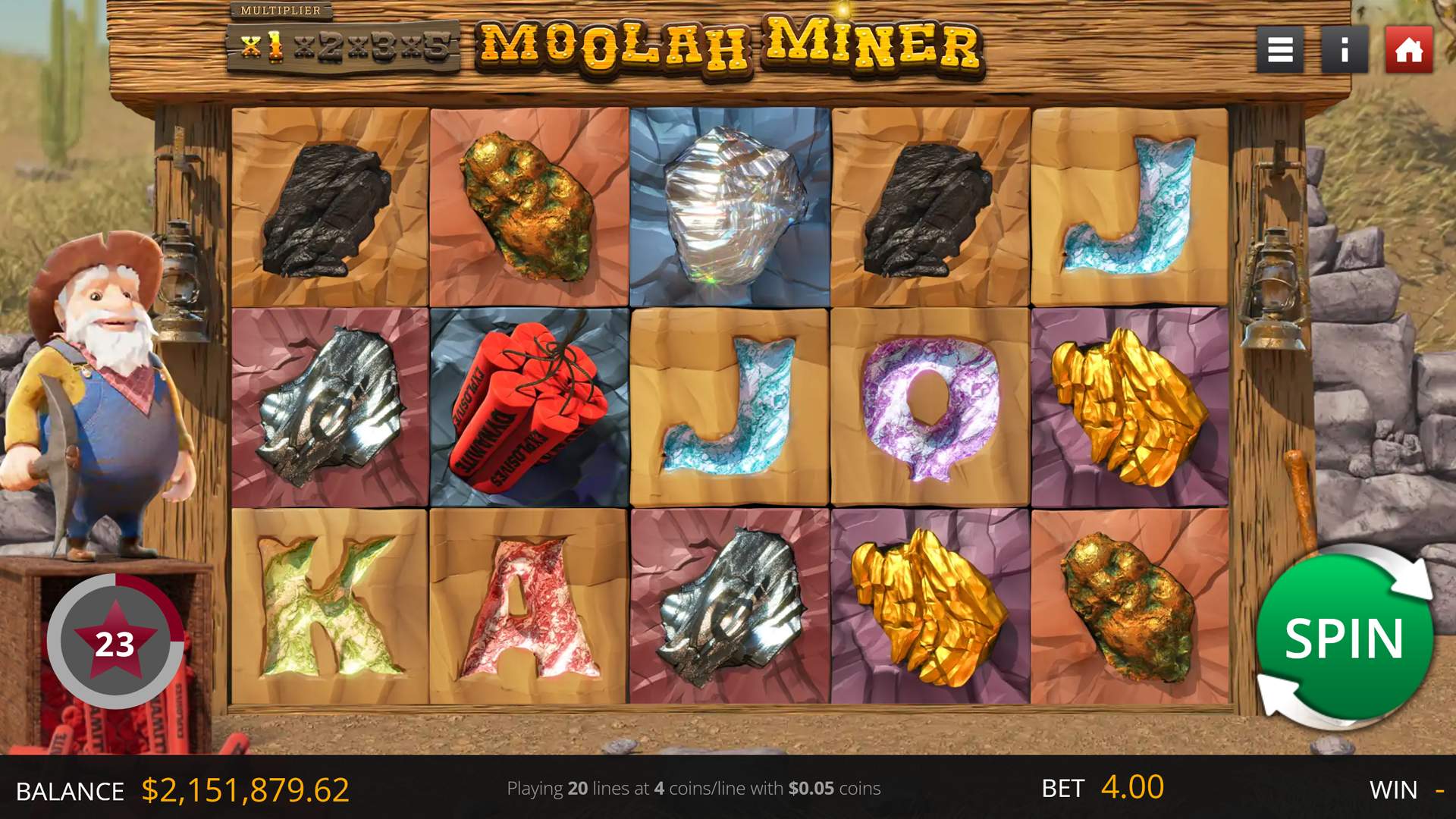 Moolah Miner game