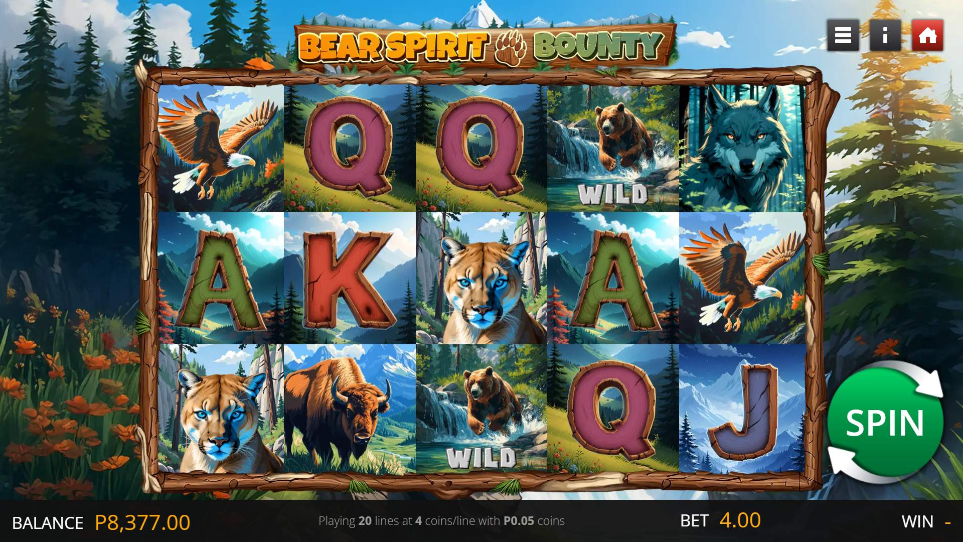 Bear Spirit Bounty game