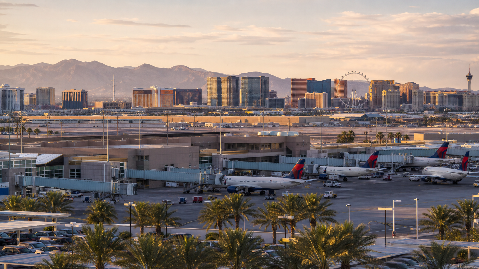 Las Vegas air traffic falls in June while conventions support visitor totals