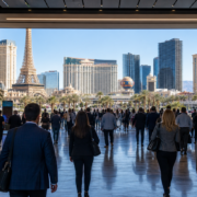 Las Vegas conventions editorial illustration