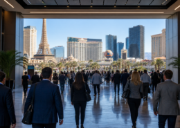 Las Vegas conventions editorial illustration