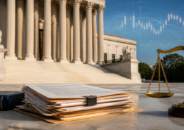 prediction market Supreme Court editorial illustration
