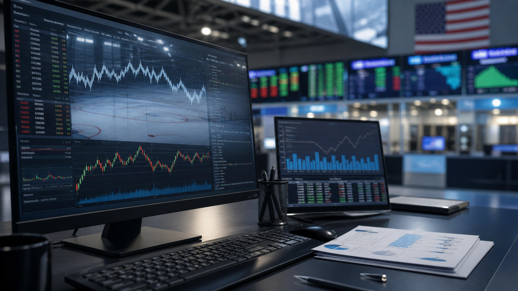 sports betting ETFs editorial news image