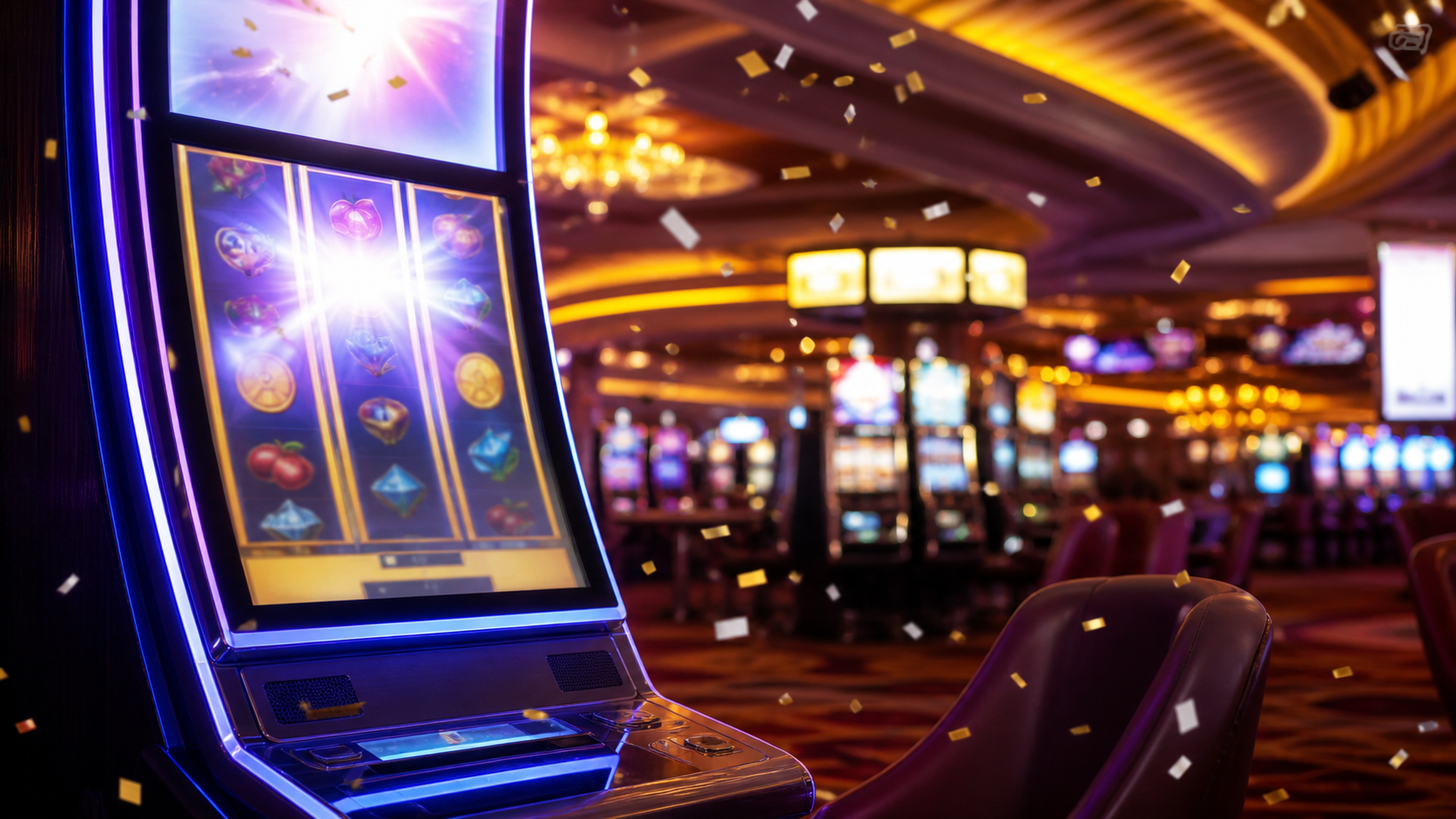 Florida casino jackpot editorial illustration