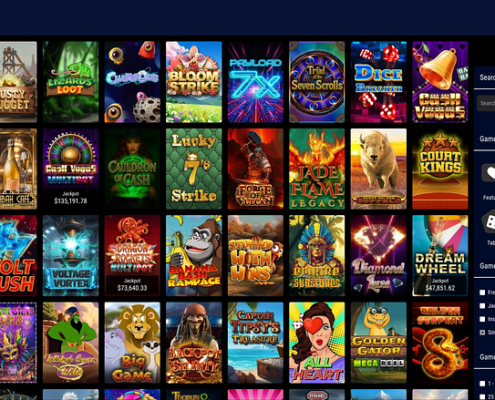 Jackpot Wheel’s desktop game lobby from Chipy’s review gallery.