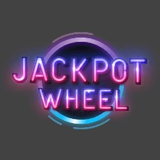 Jackpot Wheel’s neon-style brand image from OnlineCasinoReports.