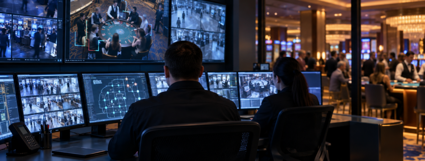 Editorial illustration for AI Casino Surveillance: G2E Panel Weighs Benefits and Challenges