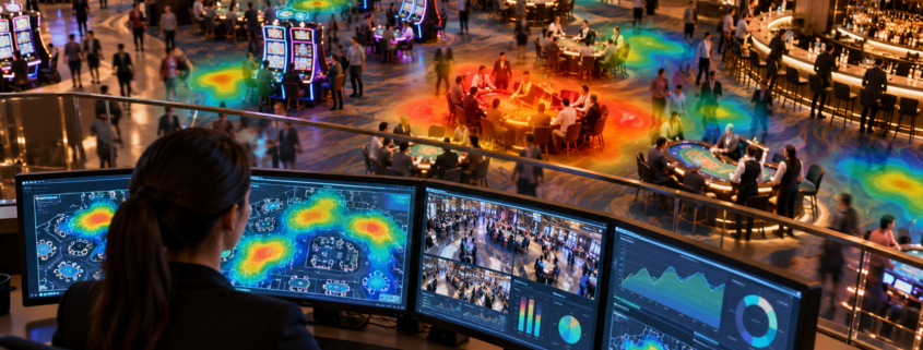 Editorial illustration for Casino Analytics Technology: Tangam and MotorCity Focus on Smarter Decisions