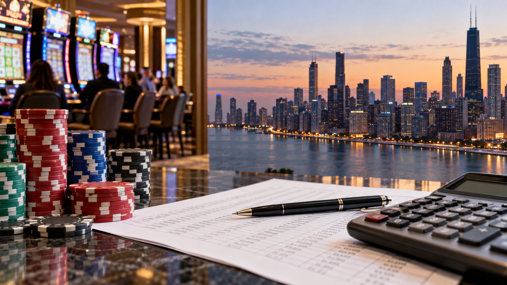 Editorial illustration for Illinois Gambling Revenue: Casinos Help Drive a Record 2026